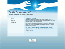 Tablet Screenshot of goldaojohnsonmdpc.com